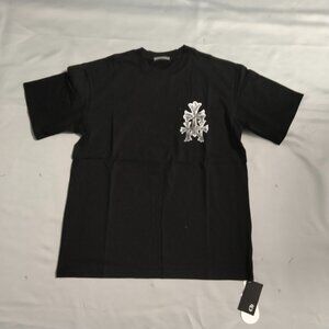 Men Chrome👕 Hearts T-Shirt💗🥳Black